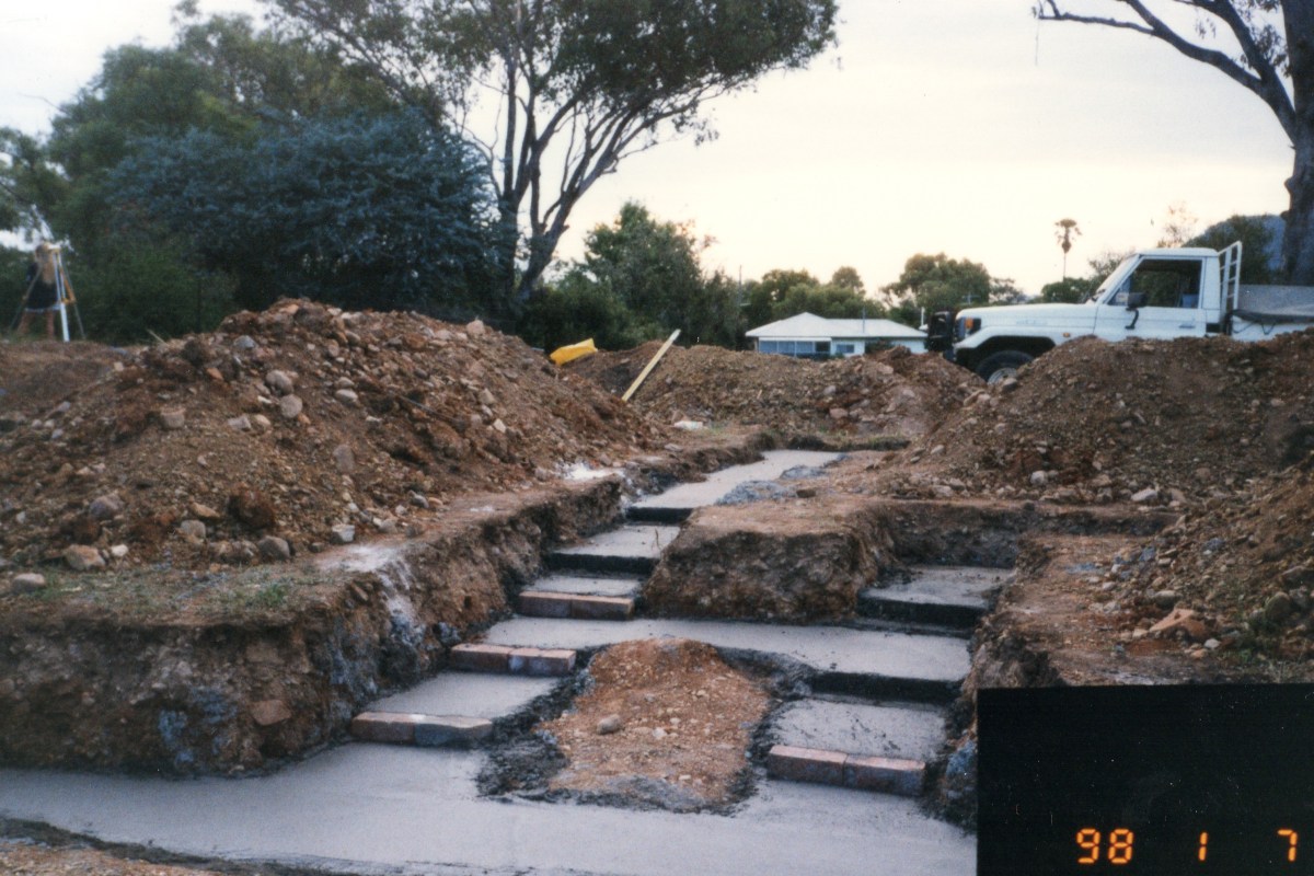 Photo of hallway footings