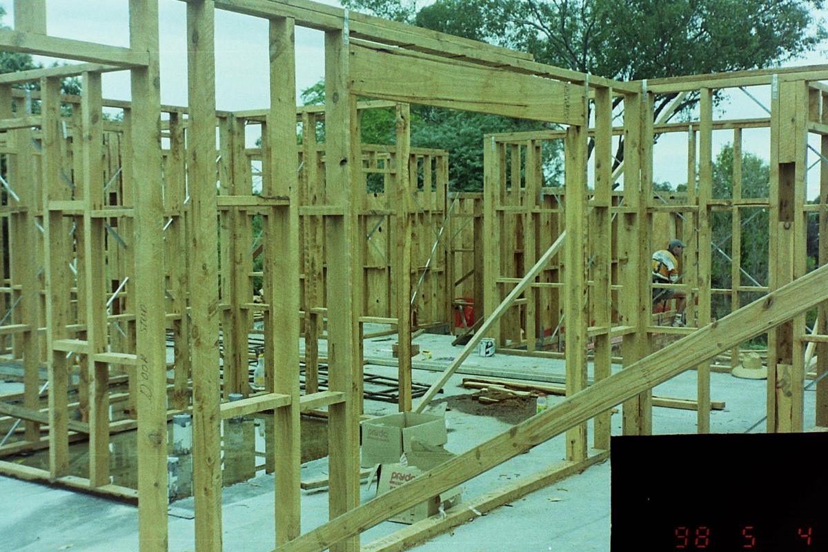 Wall frames, view SW