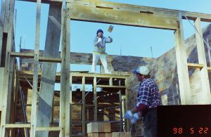 Photo of brick walls, taken in the study area