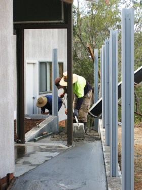 Photo of concrete laying