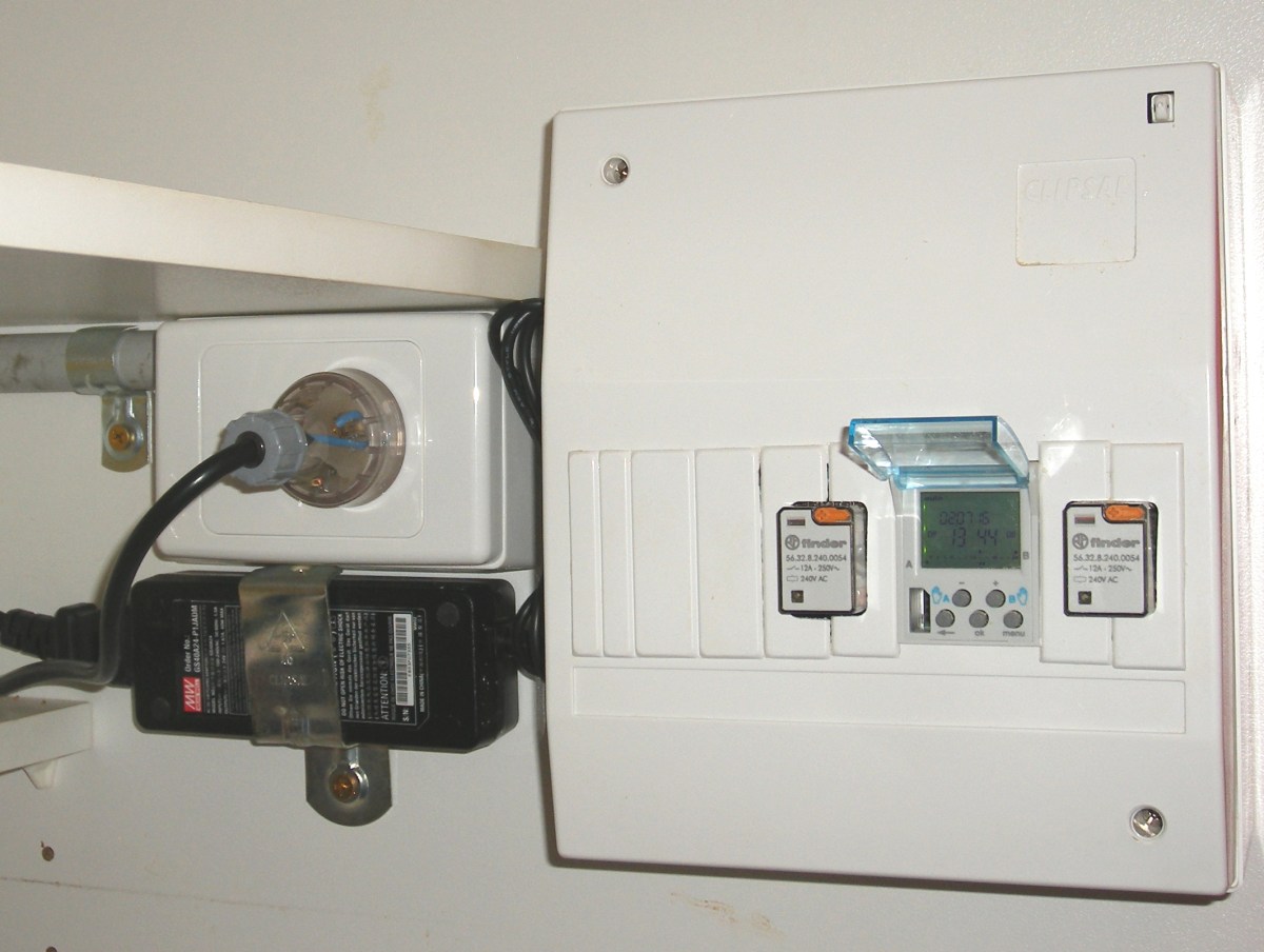 Photo of a programmable time clock