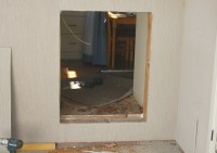 Wall hole for a louvre