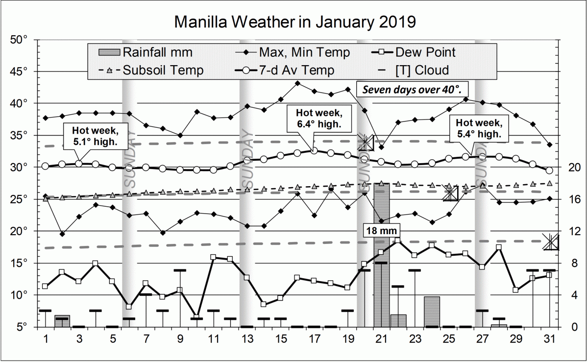Graphical log for January 2019