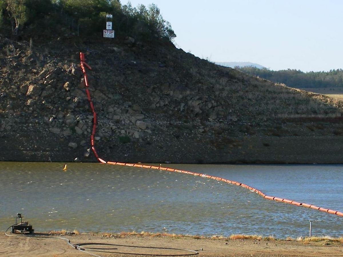 Photo of empty water reservoir