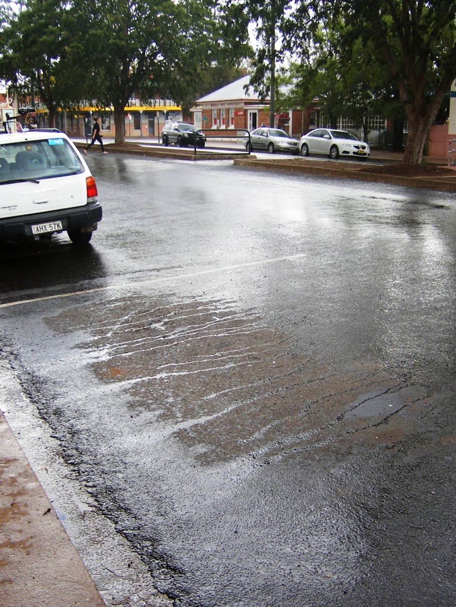 Rain in the main street